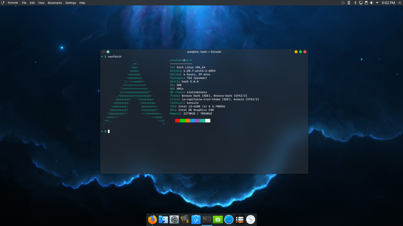 arch based linux